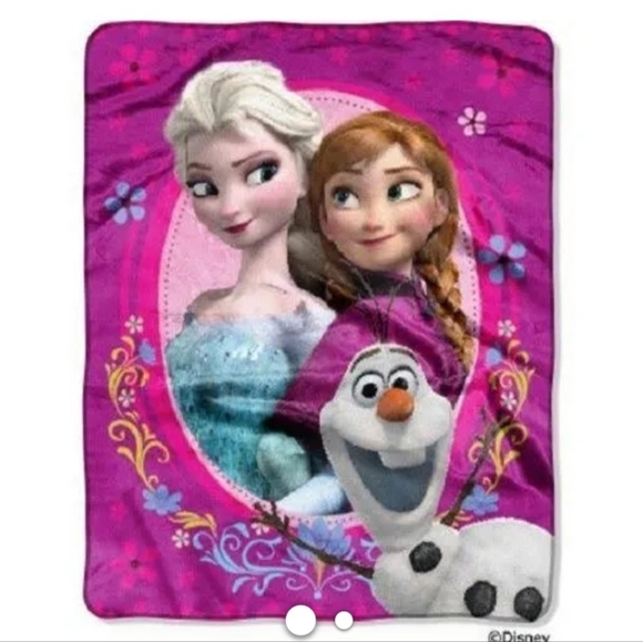 Disney Other - Disney Frozen 49×32 pink throw blanket.